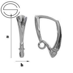 BBA-11 Leverbacks - Earring Hooks - Sterling Silver 925 / gram