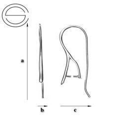 BO-15 Bigle otwarte do Swarovskiego Srebro 925 /gram