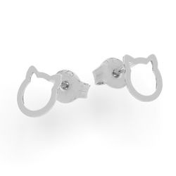 SZT-344A Silver earrings CAT - Sterling Silver 925