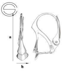 BA-58 ozdobne Bigle angielskie do Swarovskiego Srebro 925 /gram
