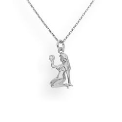 Srebrny naszyjnik ZNAK ZODIAKU PANNA - SREBRO  925