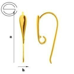 BOZ-2 Earwires Silver Gold Plated