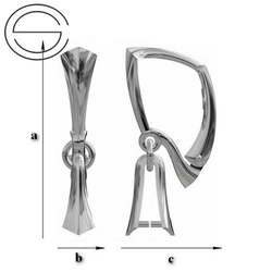 BBA-8 Leverbacks Silver 925 for Crystals from Swarovski