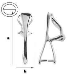 KLS-3 Silver Clips for Crystals From Swarovski