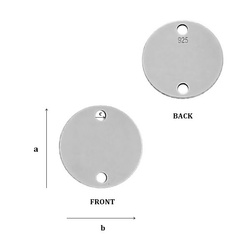 CL-248 CIRCLE Pendant 12,0 mm Sterling Silver 925
