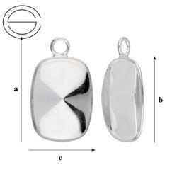 KK-100/14 Krawatka do wklejania 4568 14mm Srebro 925 /gram