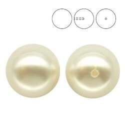 PRECIOSA 131-10-012 Round Pearl Maxima 1/2H 12 mm WHITE