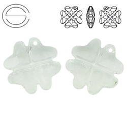 6764 MM 23 Swarovski Clover CRYSTAL