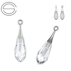 6532 MM 21 Swarovski Pure Drop CRYSTAL