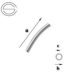 RS-1,5 Rurka skręcana o średnicy 1,5mm Srebro 925 /gram