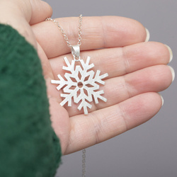 Srebrny naszyjnik ŚNIEŻYNKA - SREBRO p. 925