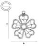 CHAP-147 Element do podwies. Srebro 925 RODOWANE