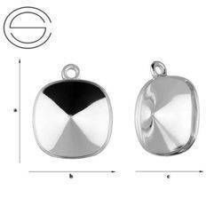 KK-85/10 Krawatka do wklejania 4470 10mm Square Srebro 925 /gram