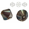 5328 MM 4 Swarovski Bicone IRIDESCENT GREEN IRIG