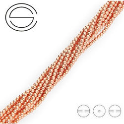 KN-RS-3,0 HEM RGPL Natural stone - round smooth - PLATED HEMATITE