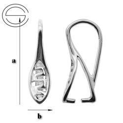 KW-38 Krawatka do Swarovskiego Srebro 925