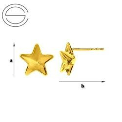 GWGZ-10 Sztyfty do 4745 Star Srebro 925 POZŁACANE