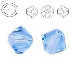 5328 MM 4 Swarovski XILION Bicone LIGHT SAPPHIRE