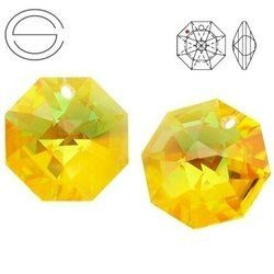 8115 MM 14 Swarovski Octagon LIGHT TOPAZ SHIM