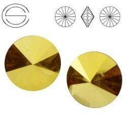 1122 MM 12 Swarovski Rivoli METALLIC SUNSHINE F
