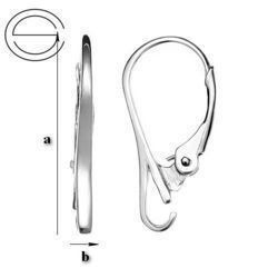 BA-41 Leverbacks - Earring Hooks - Sterling Silver 925