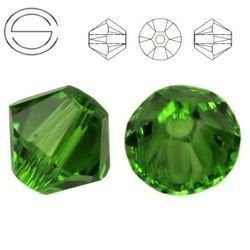 5328 MM 3 Swarovski XILION Bicone FERN GREEN