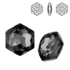 4683 MM 14 Swarovski Fantasy Hexagon VINTAGE ROSE F
