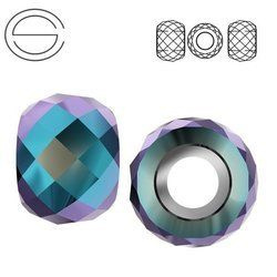 5043 MM 11 Swarovski Briolette XXL JET SHIM 2x