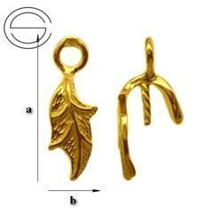 KKZ-4 Krawatka do wklejania Srebro 925 POZŁACANE