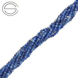 KN-RF-2,0 KYA Natural stone - round faceted - KYANITE - Strand