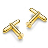 MTBSZ-6 Cufflinks base Silver 925 GOLD PLATED