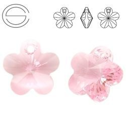 6744 MM 14 Swarovski Flower LIGHT ROSE