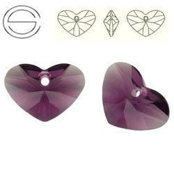 6260 MM 17 Swarovski Crazy 4 U Heart AMETHYST