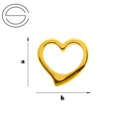 CHAZ-26 SERCE Element do podwieszania POZŁACANE