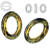 4137 MM 22 Swarovski Cosmic Oval TABAC TAB