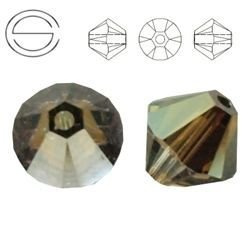 5328 MM 4 Swarovski XILION Bicone BRONZE SHADE BRSH
