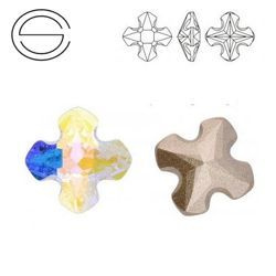 4784 MM 8 Swarovski Greek Cross Crystal AB F