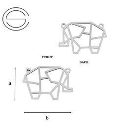 CL-539 Zawieszka SŁOŃ 16,0 mm Srebro 925