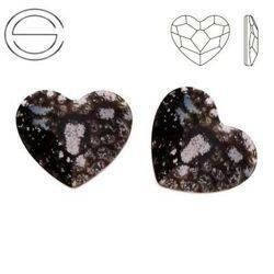 2808 MM 10 Swarovski Heart FB BLACK PATINA BLAPA F