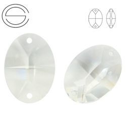 8102 MM 16 Swarovski Strass Oval (2 holes) CRYSTAL