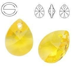6128 MM 8 Swarovski Mini Pear LIGHT TOPAZ