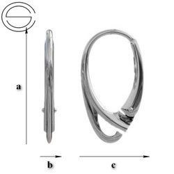 BBA-1 Leverbacks - Earring Hooks - Sterling Silver 925 / gram