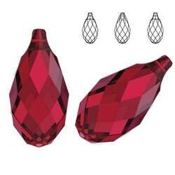 6010 MM 17 Swarovski Briolette SCARLET