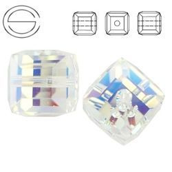 5601 MM 12 Swarovski Cube Crystal AB