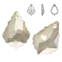 6091 MM 38 Swarovski Baroque Flat SIL. SHADE SSHA