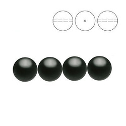 PRECIOSA 131-10-011 Round Pearl Maxima 6 mm MAGIC BLACK 1 pkg. = 10 pcs.