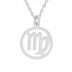 Srebrny naszyjnik ZNAK ZODIAKU PANNA - SREBRO  925