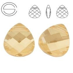 6012 MM 15,4 Swarovski FlatBriolette GOLDEN SHADOW