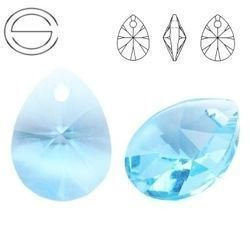 6128 MM 12 Swarovski Mini Pear AQUAMARINE