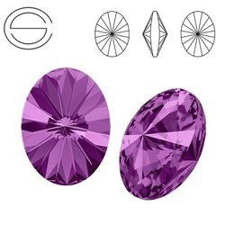 4122 MM 14 Swarovski Oval Rivoli AMETHYST F